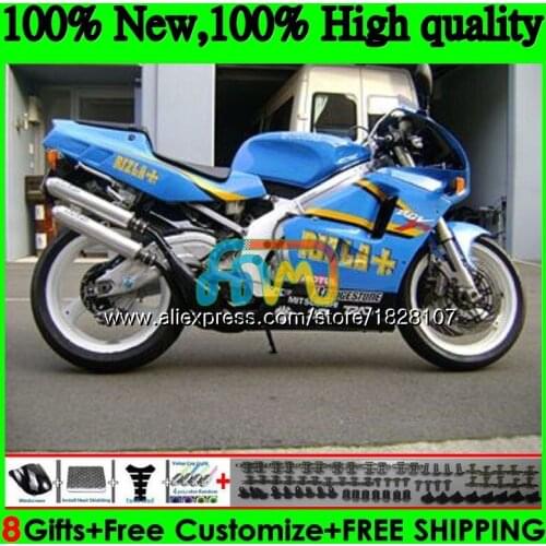 Body For SUZUKI RGV250 RIZLA blue SAPC VJ22 92 93 94 95 96 66BS.79 RGV-250 VJ21 VJ 22 RGV 250 1992 1993 1994 1995 1996 Fairing