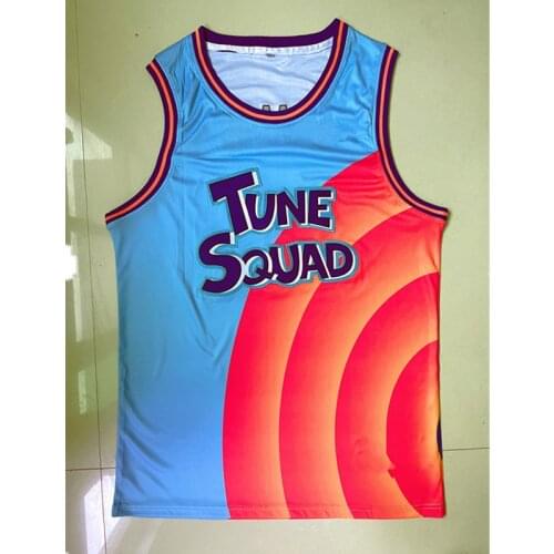 Costume Space Jam 2 6# Movie Tune Squad Basketball Jersey Set Sports Air Slam Dunk Sleeve Shirt Singlet Uniform