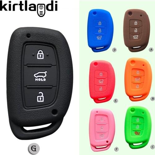 2020 Creta Silicone Car Key Case for Hyundai Elantra Tucson I40 I20 I10 IX35 IX45 Creta Santa Fe Solaris Accent Cover Remote Fob