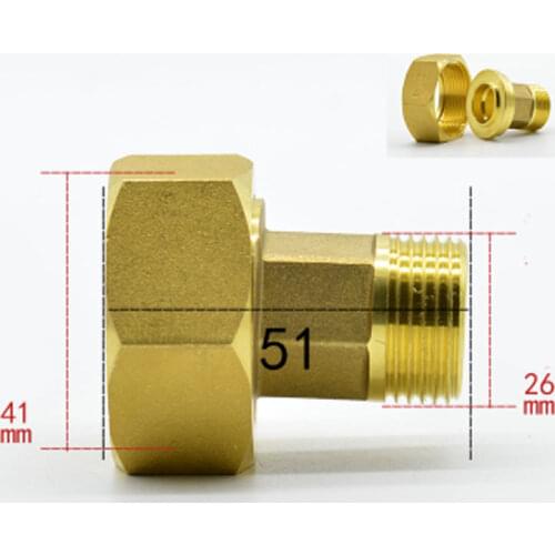 1-1/4" BSP Female To 3/4" BSP Male Brass Union Pipe Fitting Water Gas Oil For Water Meter