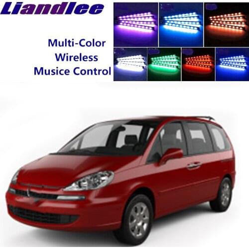 LiandLee For Peugeot 1007 2004~2009 Car Interior UnderDash FootWell Seat Accent Music Rhythm Ambient Light