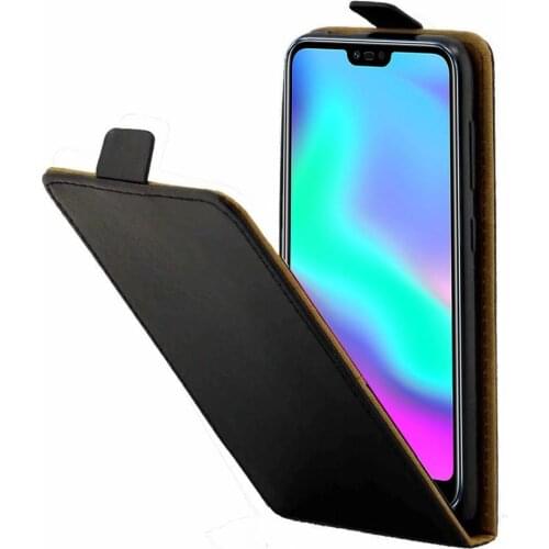 Magnetic Vertical Up Down Flip Leather Card Slot TPU Back Case Cover For Huawei Honor 10