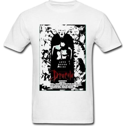 Newest Men T Shirt Draculs True Form T-shirt Easter Vampire Tshirt Gothic Male White Tops Cotton Plus Size Tee Cosplay Halloween
