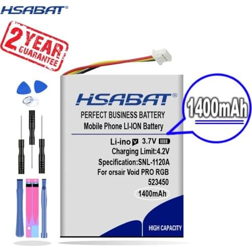 New Arrival [ HSABAT ] 1400mAh Replacement Battery for Corsair Void PRO RGB Battery Headset