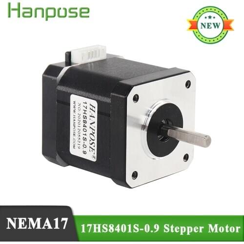 Free shipping 5pcs Nema17 Stepper Motor 17HS8401S 0.9 degree 1.7A 52N.CM 42 motor 42BYGH For beauty medical machine accessories