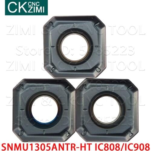SNMU SNMU1305ANTR-HT IC908 IC808 Carbide milling inserts Square milling cutter insert CNC Milling Machinery Cutting insert Tools