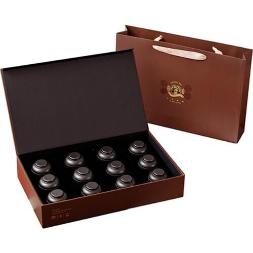 Xin Jia Yi Packaging Custom Black Deep Round Tin Cans