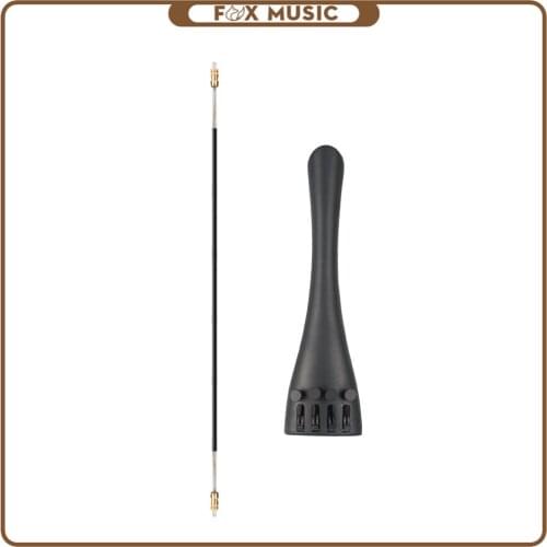 Cello Tailpiece Aluminum Alloy Tailpiece W/ Four Fine Tuners And Tailpiece Cord For Cello Replacement Kit