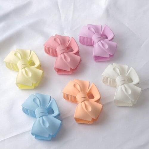 New Color Ladies Grab Clip Bowknot Flower Candy Color Girl Hairpin Women Fashion Hair Accessories