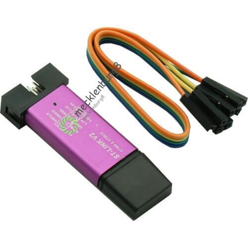 1Set ST LINK Stlink ST-Link V2 Mini STM8 STM32 Simulator Download Programmer Programming With Cover DuPont Cable