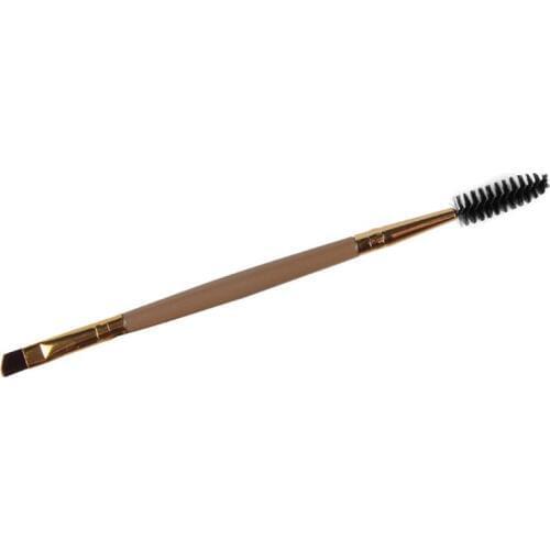 1pc Eyelash Eyebrow Brush Makeup Brush Bamboo Handle Double Head Brush Pro Eye Lash Eye Brow Brush Cosmetic Makeup Beauty Tools