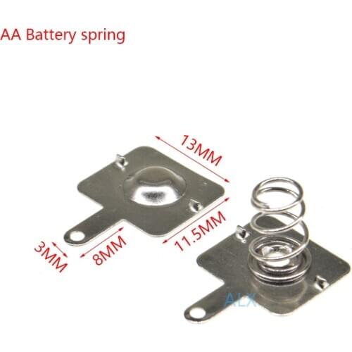 10pair (20pcs) AA battery pack 11.5MM*13MM spring contact piece battery box positive and negative single pole battery 10pairs