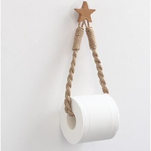 2 Colors Vintage Towel Hanging Rope Toilet Paper Holder Home Hotel Bathroom Decoration Supplies