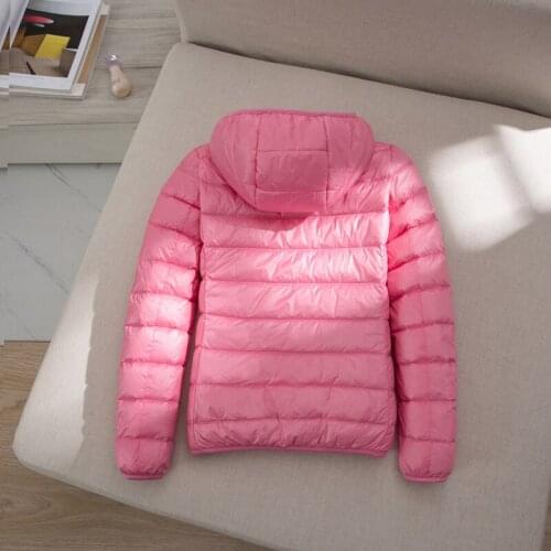 2021 women jacket fall/winter hooded ultra-light fashion lightweight down jacket women Korean version jacket warm lightwe