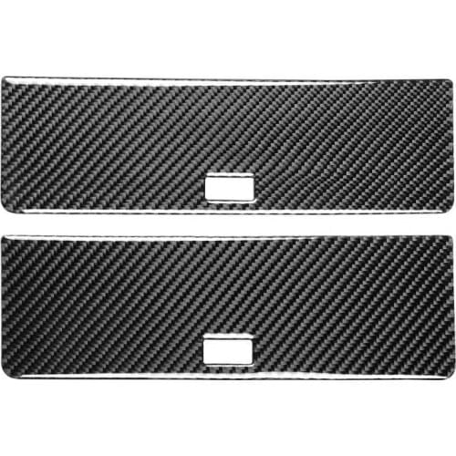 2Pcs Storage Holder Sticker Protective Easy to Stick Carbon Fiber Self Adhesive Storage Box Panel Cover for Nissan 350Z 2003-200