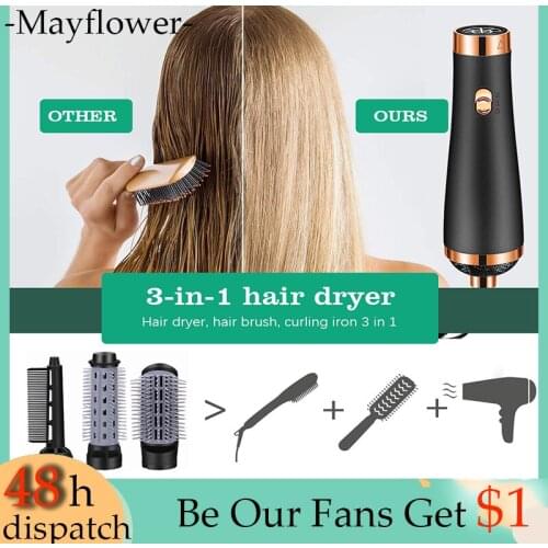 3 In 1 Hair Dryer Straightener Curler Set Air Wrap Curling Iron Curlers Hot Comb Hairstyles And Tools Hairdryer Brush For Hair
