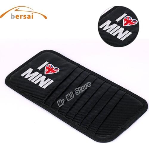 Car Sun Visor Sunshade Storage Bag for BMW MINI Tattoo 2011-2020 Cooper One S R50 R53 R56 R60 F55 F56 R58 R59 Car Accessories