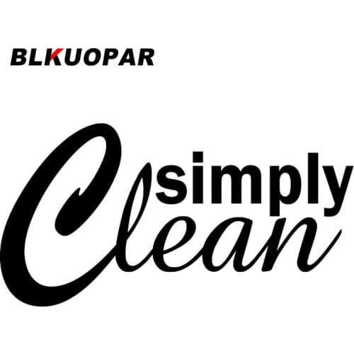 BLKUOPAR for Simply Clean Car Stickers Waterproof JDM Accessoires Decals Creative Motorcycle Helmet Windshield Funny Decor