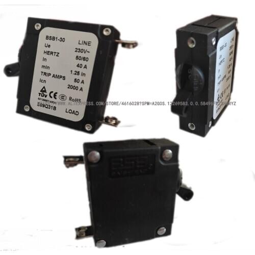 BSB1-30 CIRCUIT BREAKER AMPS IN 10A 12A 13A 15A 18A 19A 20A 21A 23A 25A 27A 33A 36A 40A 45A