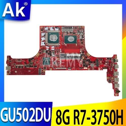 For Asus ROG Zephyrus G GA502 GA502DU GA502D GU502DU GX502DU original Laptop mainboard Motherboard 8G-RAM R7-3750H (V6G)