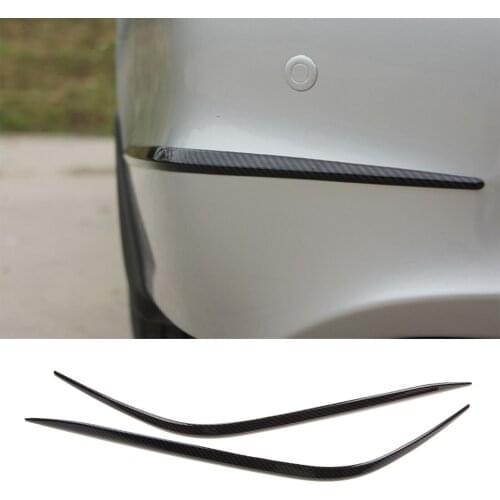 FOR Honda Accord 2008-2012 2pcs carbon fiber Rear Deflector Splitter Diffuser Bumper