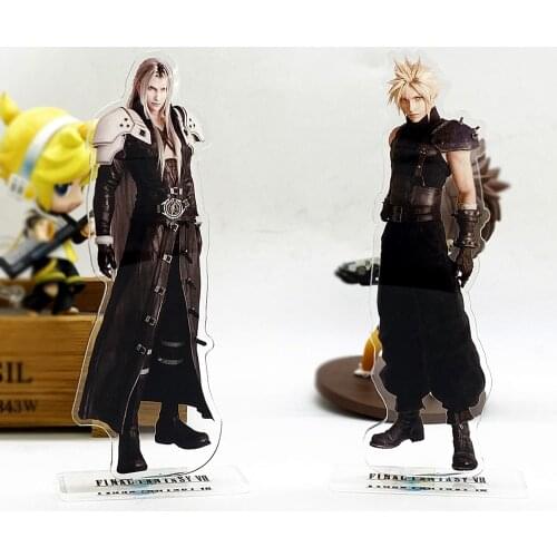 F Fantasy FF7 VII 7 Remake RE Cloud Sephiroth HM acrylic stand figure model plate holder cake topper anime Japan