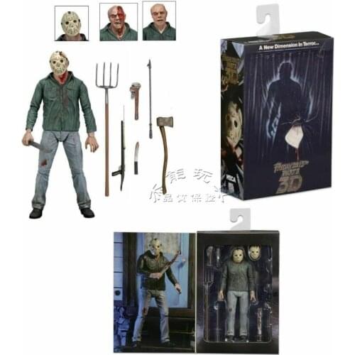 Bandai FridayS The 13th Freddy Vs. Jason Wohes 7-inch Articulated Figure Movable Joints Action Figures Toys