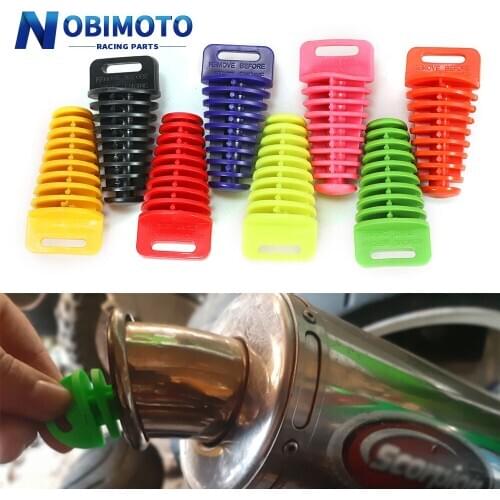 Motorcycle Exhaust Muffler Silencer Wash Plug Mute Motor Exhaust Plug Tail Pipe Off-road Silencer Wash Pipe Protector Accessory