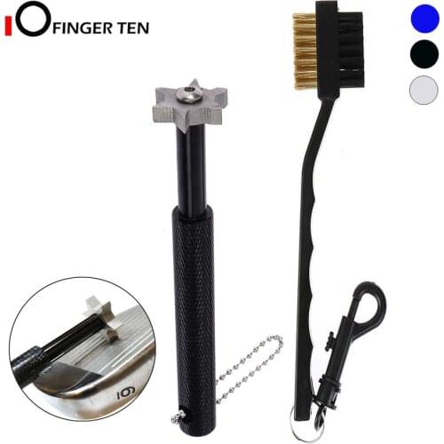 Golf Club Groove Sharpener Tool 6 Heads Cleaner with Brush for All Iron Sets Wedge Clubs Bag Accessories