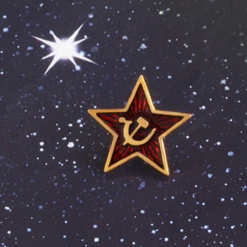 Red Star Hammer Sickle Communism Emblem Soviet Union Symbol Ussr Pin Cold War Patriotism Lapel Pin Clothing Hat Coat Accessories