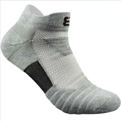 Mens Cotton Ankle compression Socks Breathable Cushioning Active Trainer Sports Professional Outdoor Running Sock Size 6-11