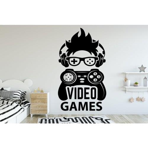 Game wall stickers vinyl waterproof game sticker childrens room teenagers home living room bedroom wall fashion decoration yx08