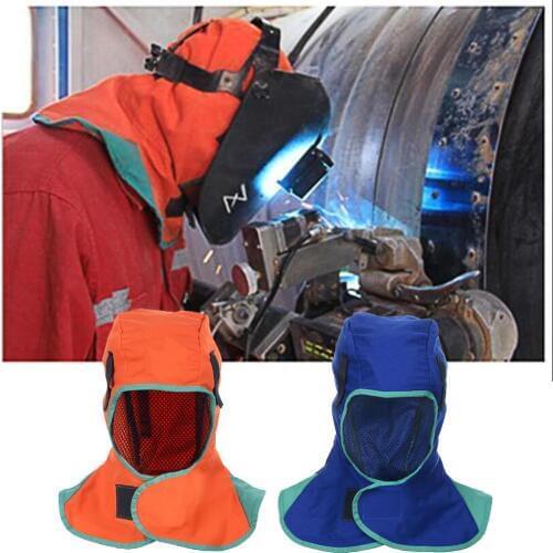 Flame Retardant Cotton Cloth Welding Hood Welding Caps Flame Retardant Helmet Hat Welding Neck Protection Welder Safety Cover