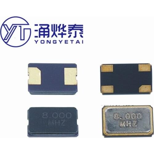 YYT 10PCS 5032 SMD passive crystal oscillator 2pin ceramic metal 4pin 8M 11.0592 12M 16M 24 25 27M