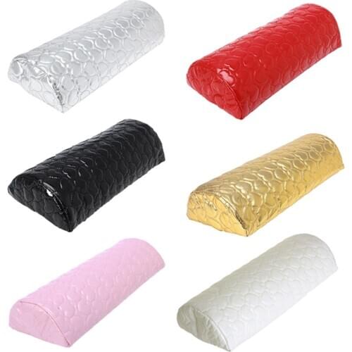 Hand Arm Rest Semicircle Cushion Pillow Nail Art Design Manicure Care