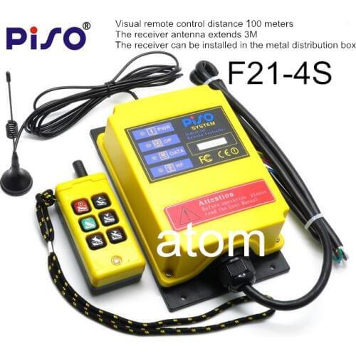 6 Channels Industrial wireless remote control F21-4S-Y crane switch single speed high speed Long distance 500 meter lift