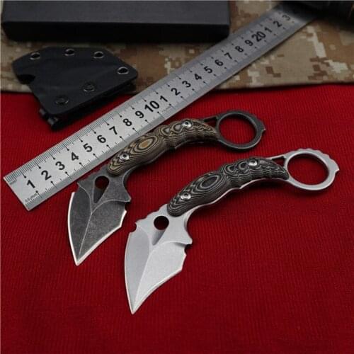 Straight knife tactical knife fixed knife survival knife camping rescue knife tool knife EDC tool knife Karambit Knife
