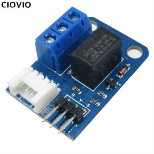 CIOVIO 5PCS 1 channel Relay module Single relay module compatible with AC 120v DC 24v 2A current 1 channel Relay module