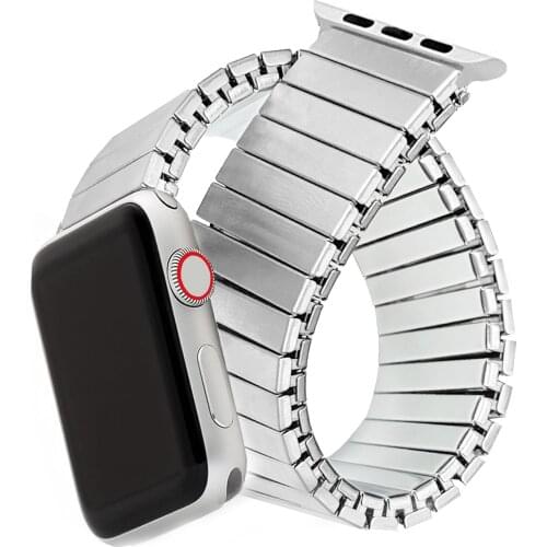 Stainless Steel Strap Elastic for Apple Watch Band 44mm 40mm 42mm 38mm Watchband for Iwatch 6 5 4 3 Se Band Luxury Accessories