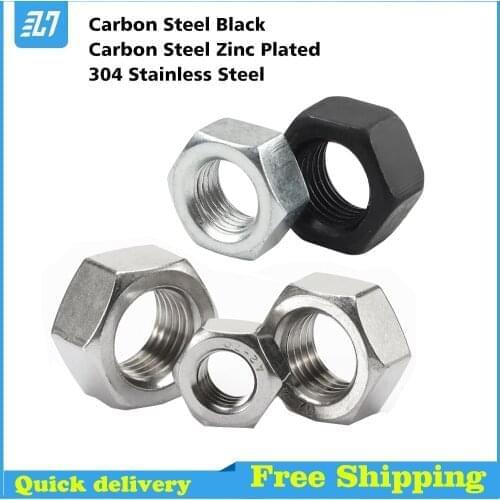 Hex Nut Metric Thread Hexago Nuts M1 M1.2M1.4M1.6M2M2.5M3M4M5M6M8M10M12M14M16M18M20M22M24M27M30M33