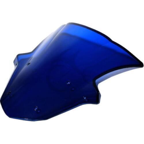 Blue Dual Bubble Windshield Windscreen For Kawasaki Ninja ZX10R 2011-2014