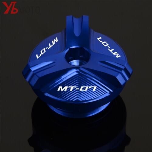 Motorcycle Engine Oil Filler Cup Plug Cover cap Screw For YAMAHA MT07 MT-07 FZ07 MT 07 2014 2015 2016 2017 2018 2019 2020 2021