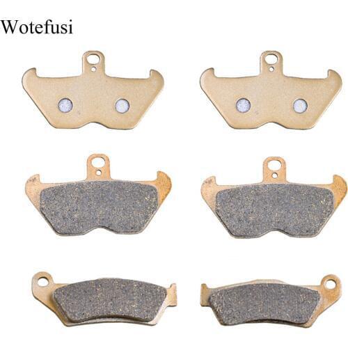 Wotefusi New 3 Pairs Front Rear Brake Pads For BMW R1200 C 96 97 98 99 00 01 02 [ST25]
