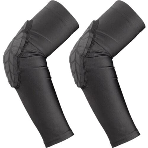 Kids Respirável Esportes Cotovelo Brace Suporte Crashproof Basquetebol Cotoveleiras Protetores Guardas Pads Arm Sleeve 1 Pair
