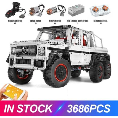 Mould King 13061 High-tech APP Motorized G700 6x6 SUV Truck Vehicle Building Blocks Bricks Boy Car Kids Birthday Gifts Toys