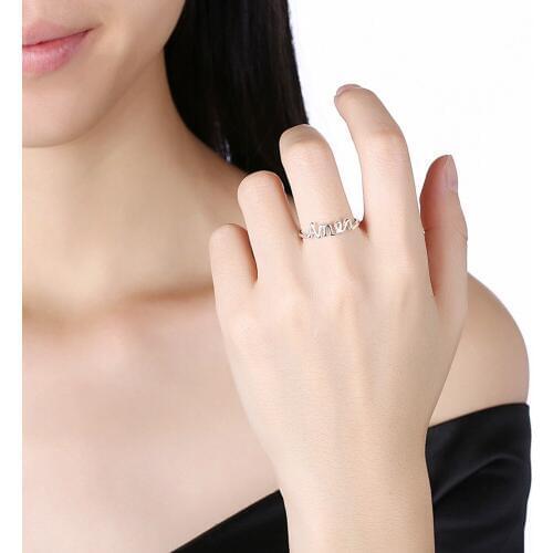 2018 Factory price fashion jewelry S925 Silver color top quality, fashion trend ring S925 Silver color ring R986