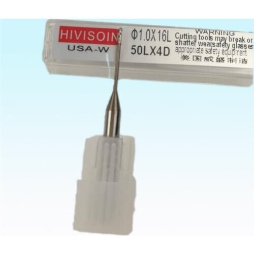 3 Pieces DC Coated 0.6mm 1.0mm 2.0mm Dental Zirconia Milling Burs for DWX 50 CAD CAM Milling System