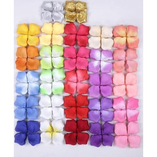 500PCS rose petals wedding decoration artificial flowers silk flower decoration decorative flowers and wreaths