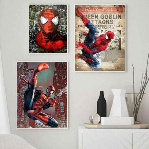 Marvel 5D DIY Diamond Painting Disney Spiderman Full Square/round Embroidery Cross Stitch Kits Diamond Mosaic Home Decor