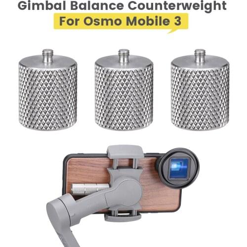 60g Aluminum Alloy Gimbal Balance Counterweight Blancing Moment Anamorphic Lens for DJI Osmo 4/Mobile 3 Accessories
